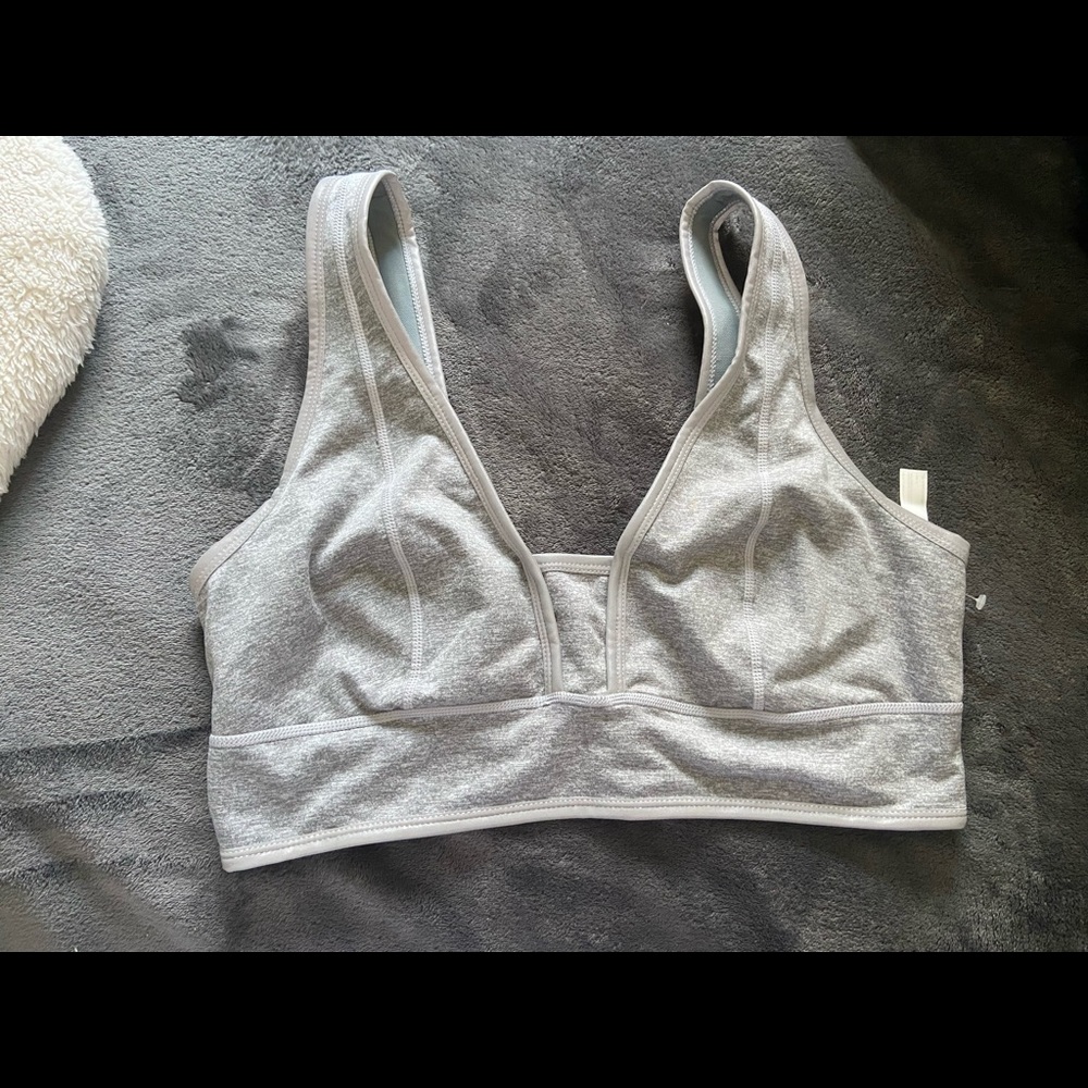 Free People You’re A Peach Bra Heather Grey